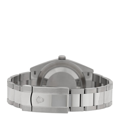 Stainless Steel 41mm Oyster Perpetual Wimbledon Datejust Watch Slate 126300