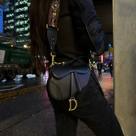 Christian Dior Goat Leather Mini Saddle Bag Tws Rovelle Bags
