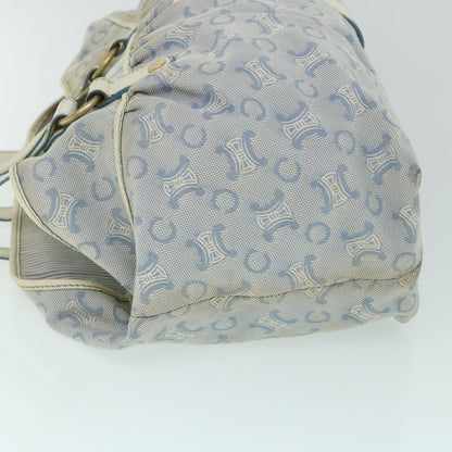 Luxury CELINE C Macadam Canvas Tote Bag Blue 54807