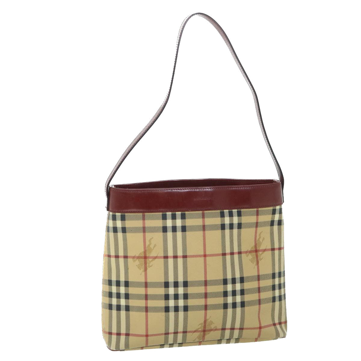Burberry Nova Auth Leather Beige Shoulder Bag Style 10