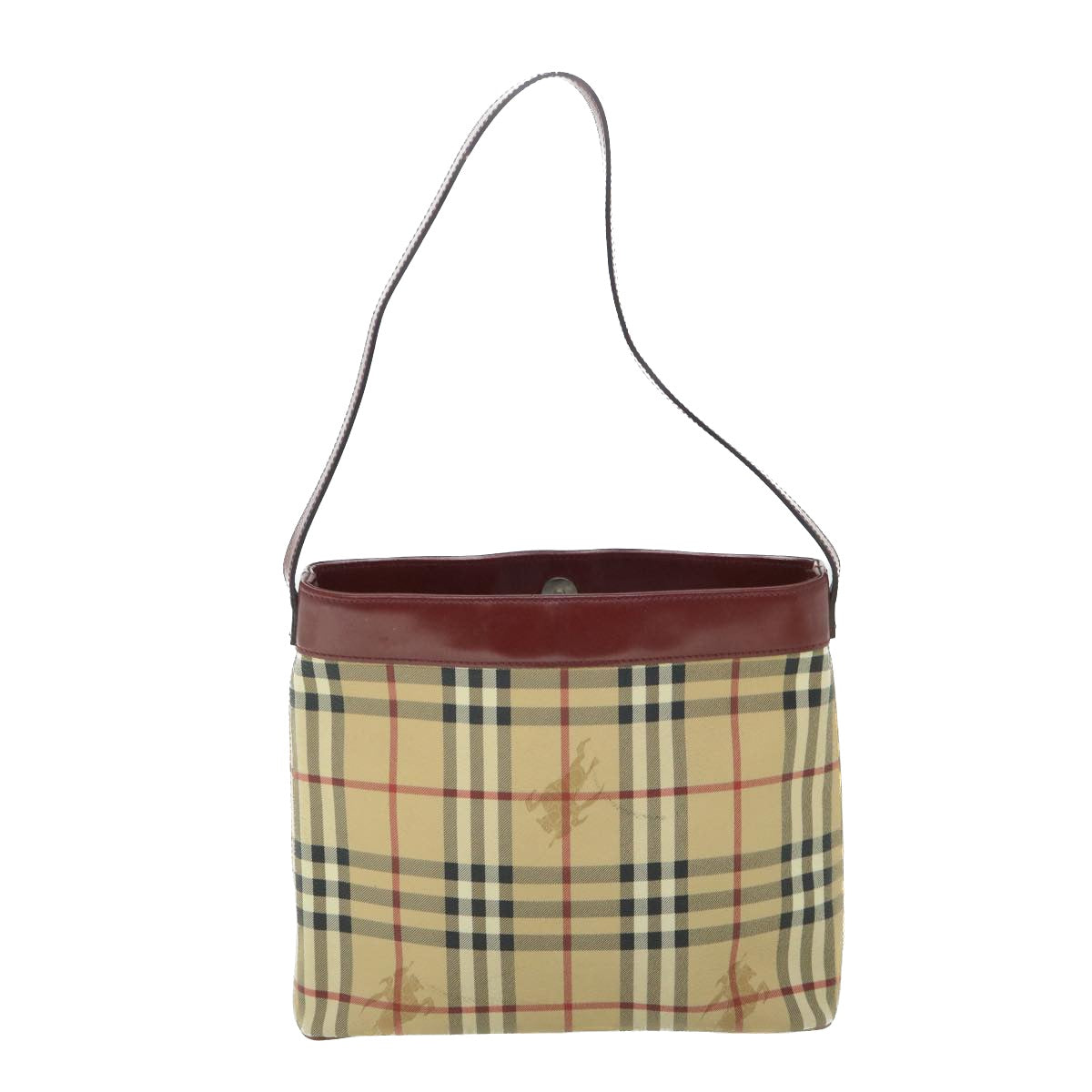 Burberry Nova Auth Leather Beige Shoulder Bag Style 10