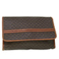 Luxury CELINE Macadam Canvas Shoulder Bag PVC Leather Brown 54954