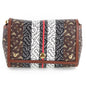 BURBERRY Shoulder Bag PVC , Calfskin Brown / black / white / red Monogram Women