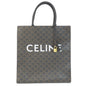 CELINE Tote Bag PVC Brown Bar Tikal Hippo Triomphe Women