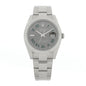 Stainless Steel 41mm Oyster Perpetual Wimbledon Datejust Watch Slate 126300