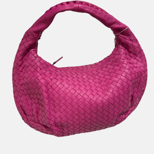 Bottega Veneta Belly Hobo Intrecciato Fuchsia Pink Nappa Leather Medium 40cm