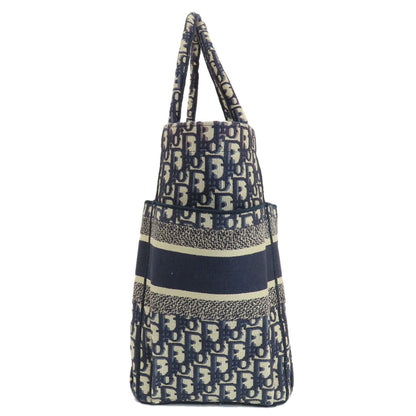Christian Dior Tote Bag canvas Navy Trotter Pattern Women Rovelle Bags