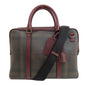 BURBERRY Handbag PVC Brown Check Pattern 2WAY