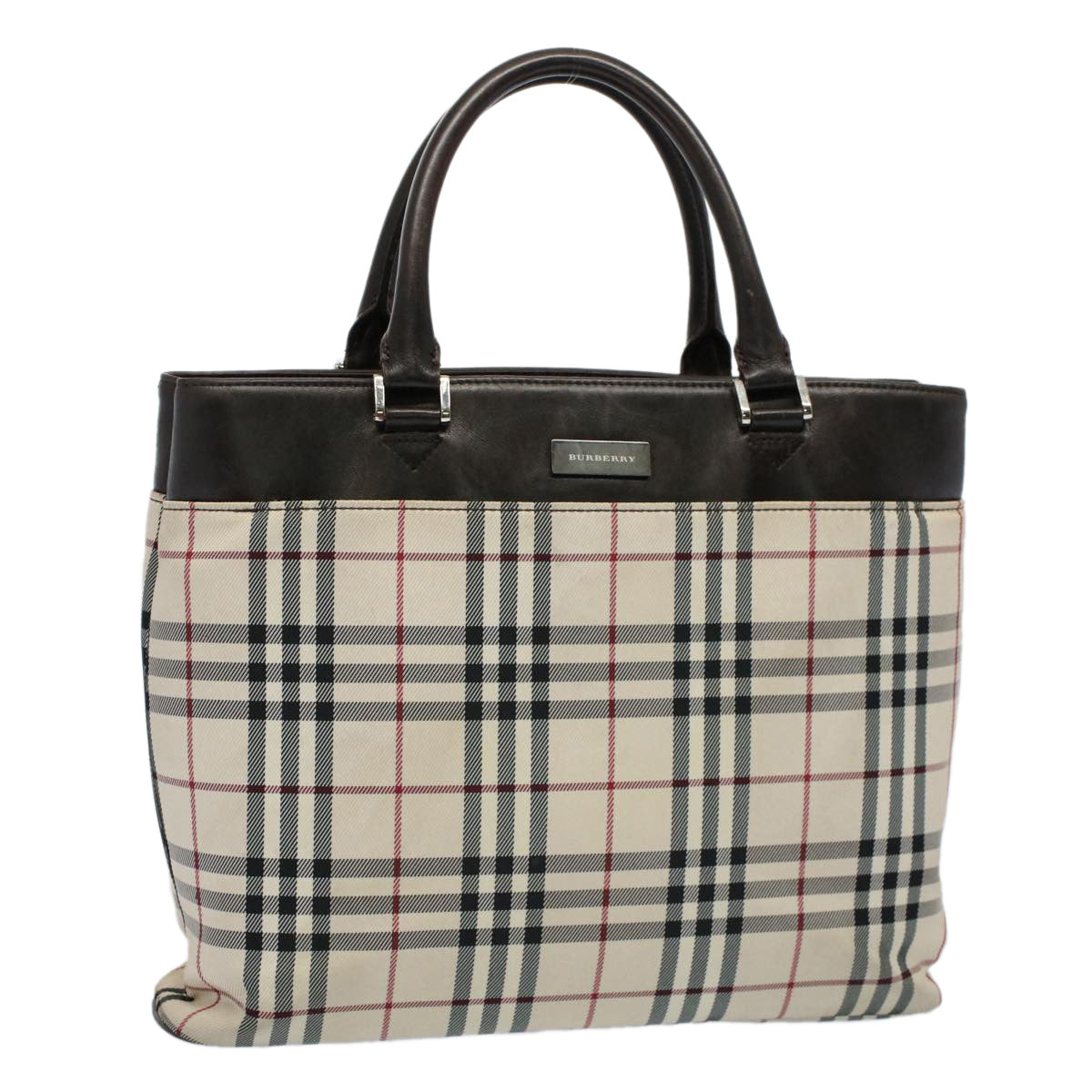 Burberry Nova Auth Canvas Beige Tote Bag Style 16