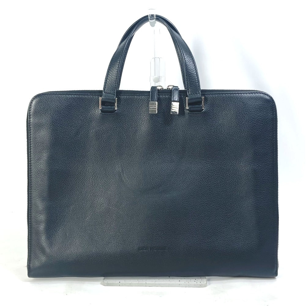 DIOR HOMME Business bag leather black Handbag Tote Bag logo mens Rovelle Bags