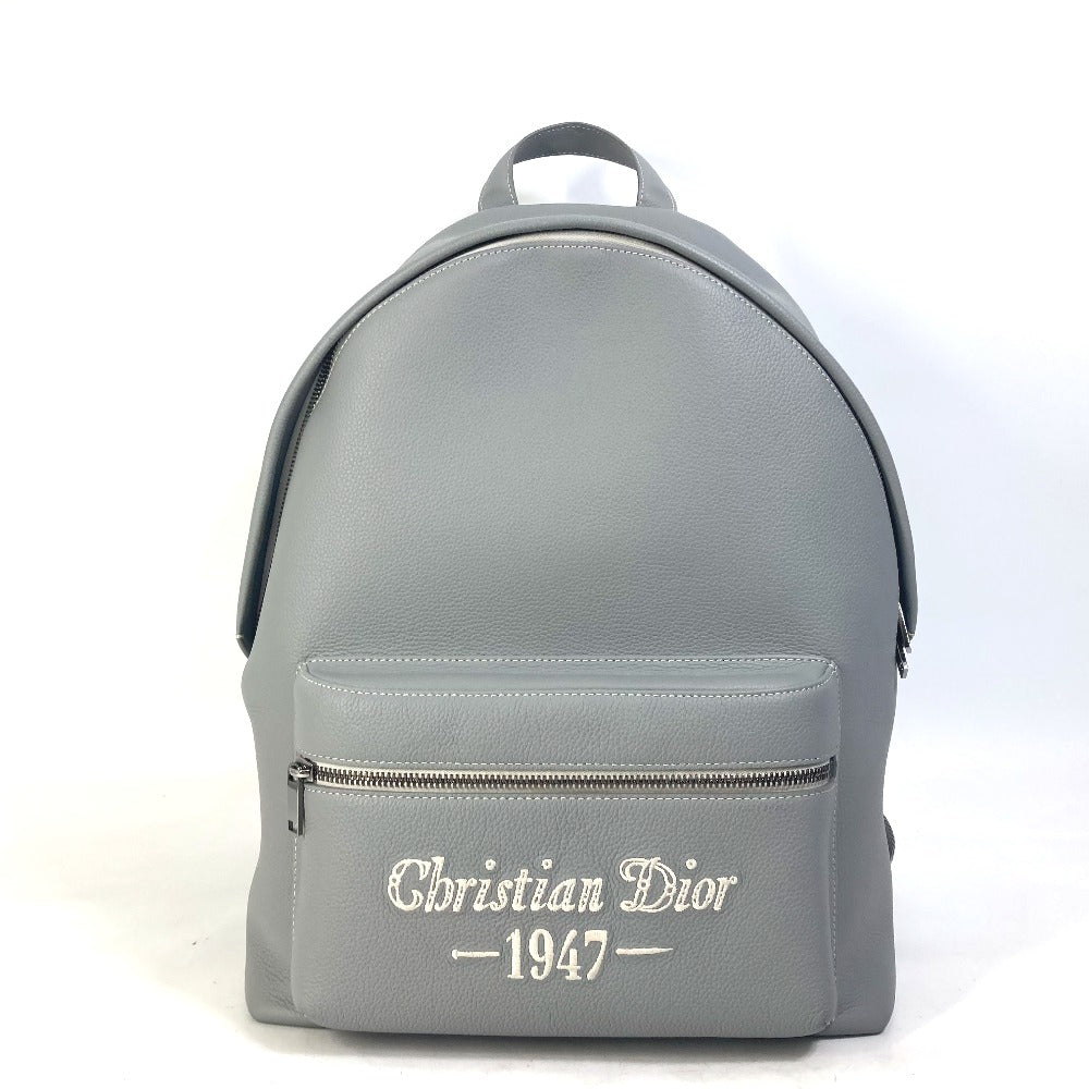 Dior Backpack 1ESBA088NFS Calfskin gray rider RIDER1947 logo backpack mens Rovelle Bags