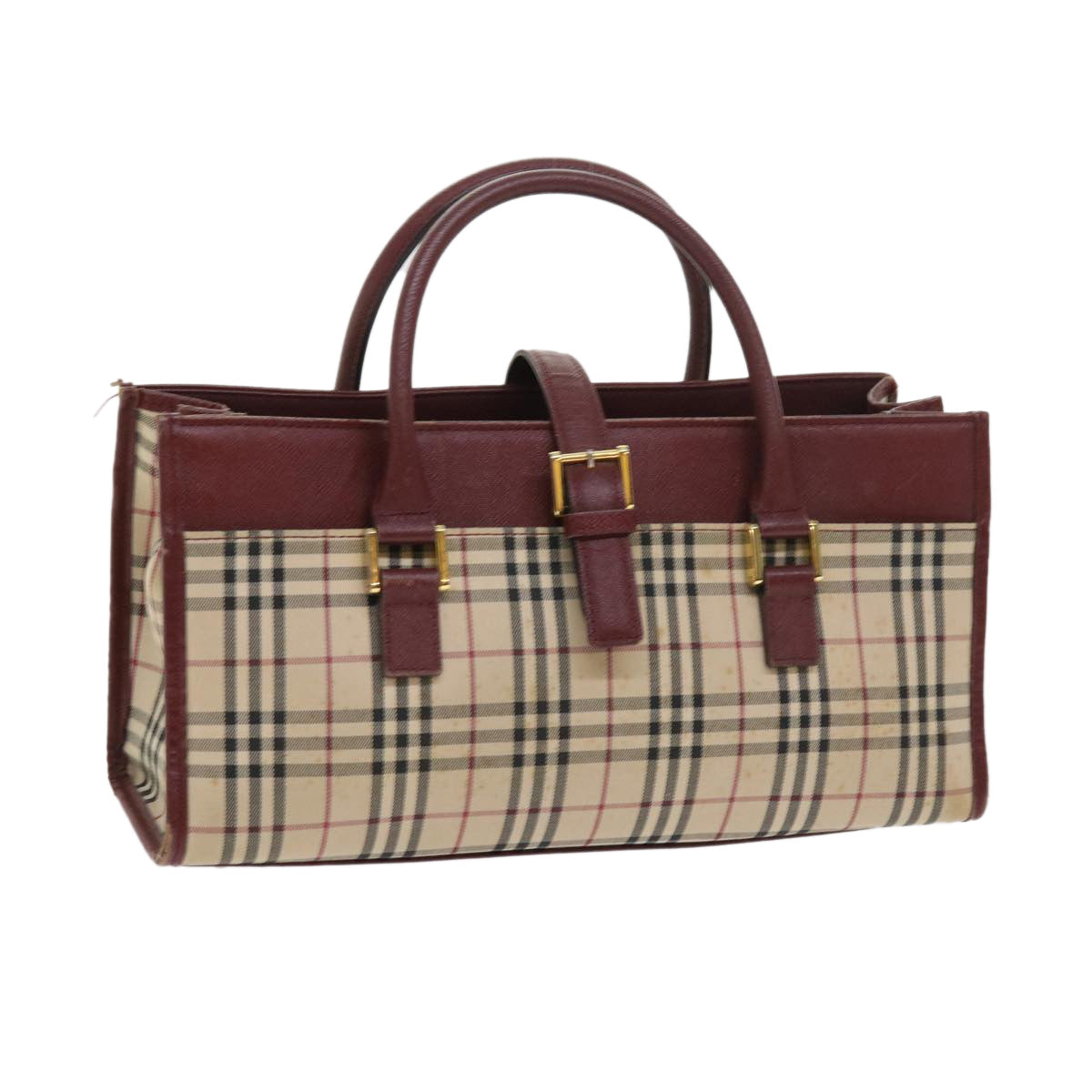 Burberry Nova Auth Canvas Beige Handbag Style 25