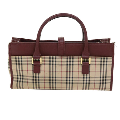 Burberry Nova Auth Canvas Beige Handbag Style 25