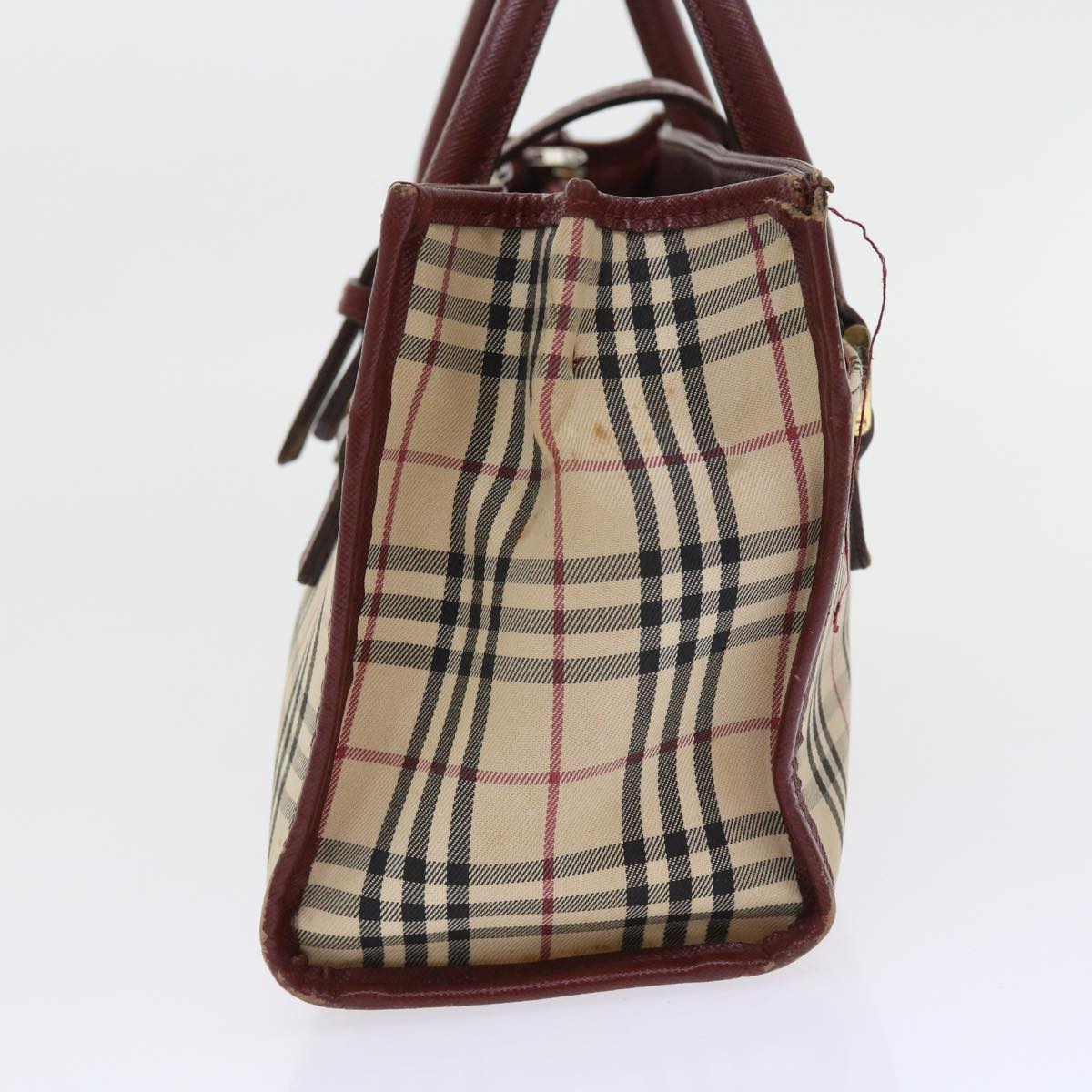 Burberry Nova Auth Canvas Beige Handbag Style 25