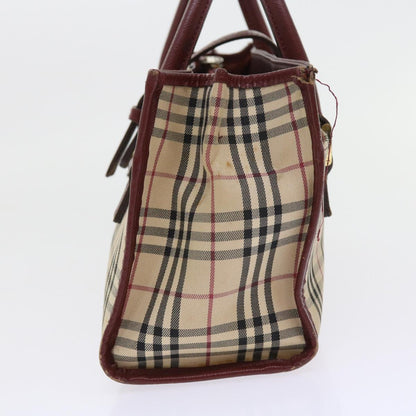 Burberry Nova Auth Canvas Beige Handbag Style 25