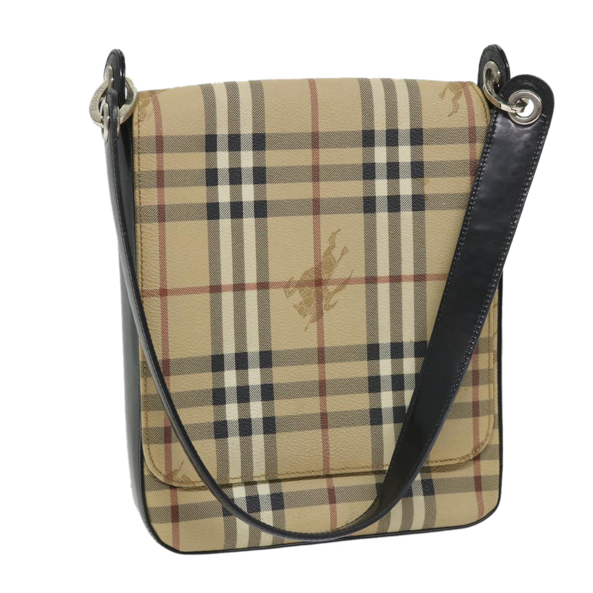 Burberry BURBERRYSs Nova Leather Black Shoulder Bag