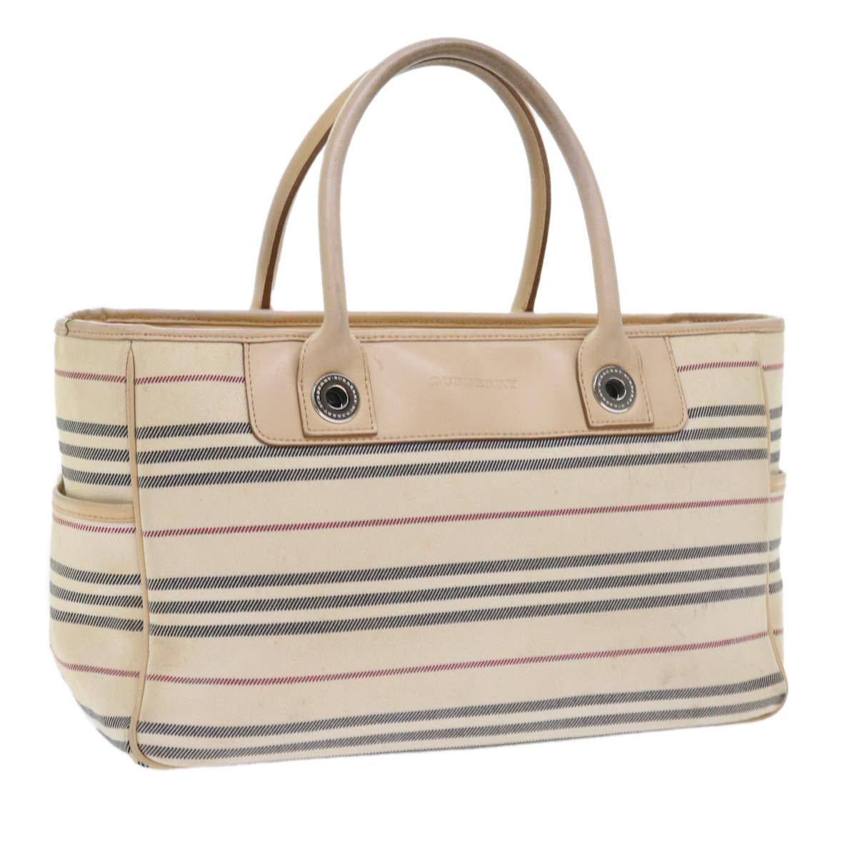 Burberry Auth Canvas Beige Handbag