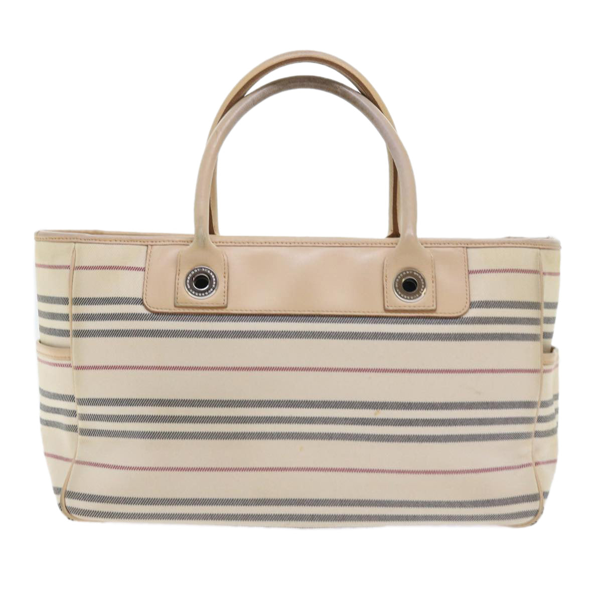 Burberry Auth Canvas Beige Handbag