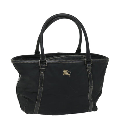 Burberry Label Auth Nylon Black Tote Bag