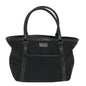 Burberry Label Auth Nylon Black Tote Bag