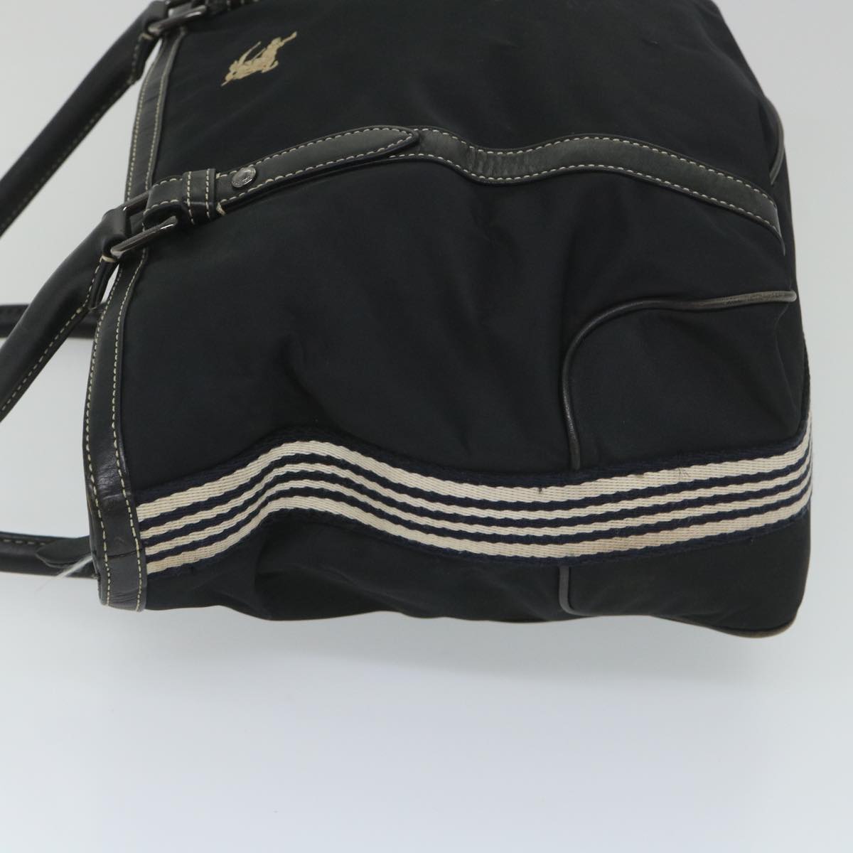 Burberry Label Auth Nylon Black Tote Bag
