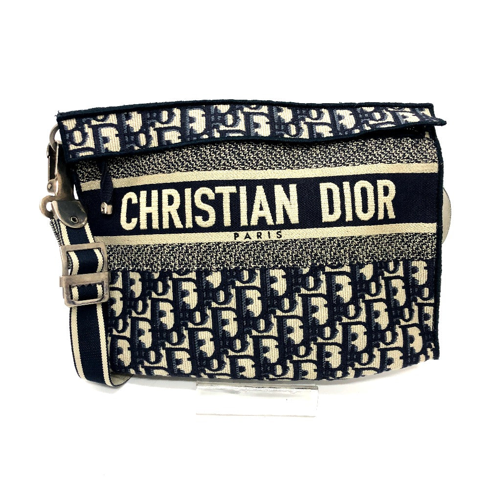 Dior Shoulder Bag Jacquard Navy Oblique Rovelle Bags