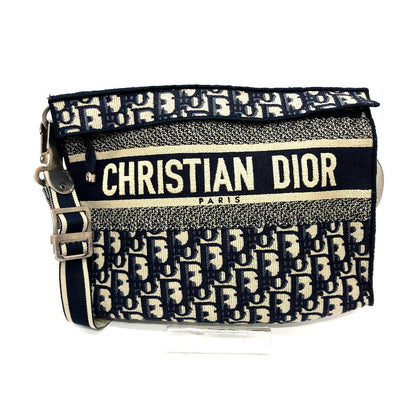 Dior Shoulder Bag Jacquard Navy Oblique Rovelle Bags