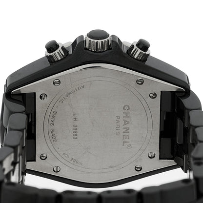 Stainless Steel Ceramic 41mm J12 Chronograph Automatic Watch Black