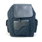 Dior Backpack 1ADBA161YKS Canvas / leather Navy 23Stainless Steel Saddle Oblique mens Rovelle Bags