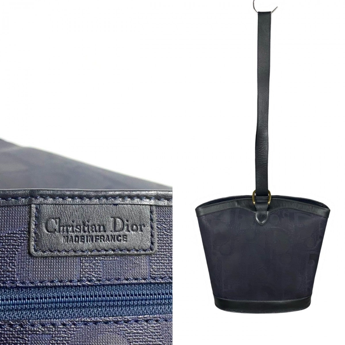 Dior Shoulder Bag leather Navy Rovelle Bags