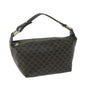 Luxury CELINE Macadam Canvas Hand Bag PVC Leather Black Brown 57309