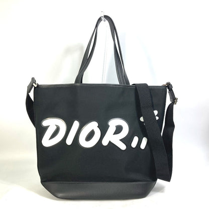 DIOR HOMME Tote Bag Nylon / leather black KAWS collaboration Japan limited Crossbody BEE bee logo mens Rovelle Bags