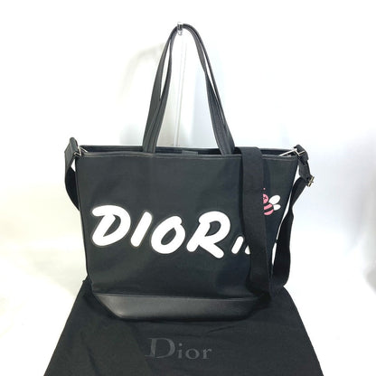 DIOR HOMME Tote Bag Nylon / leather black KAWS collaboration Japan limited Crossbody BEE bee logo mens Rovelle Bags