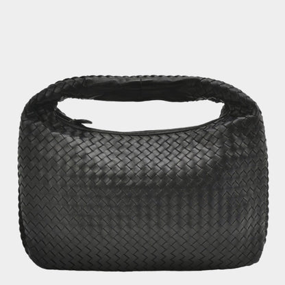 Bottega Veneta Intrecciato Hobo Bag Medium Black Lambskin leather 40cm