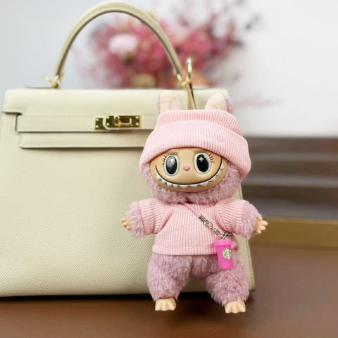 [Baby + Baby Clothing] Rab Clothing Bag Pendant Cute Vinyl DIY Doll Doll Keychain Pendant Gift