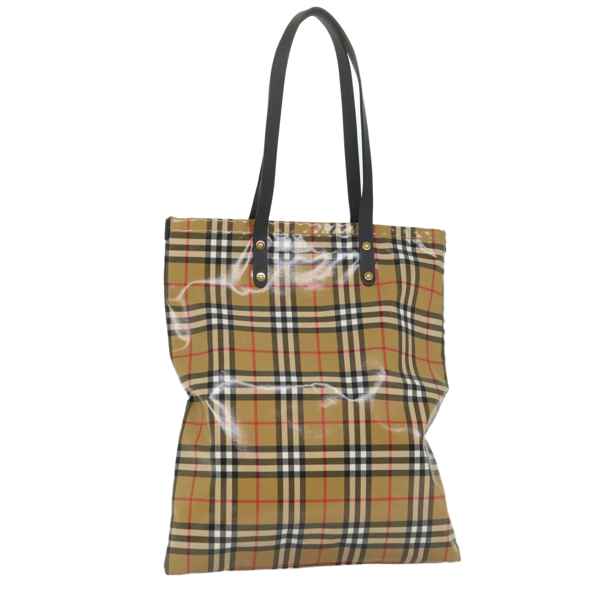 Burberry Nova Coated Canvas Black Tote Bag