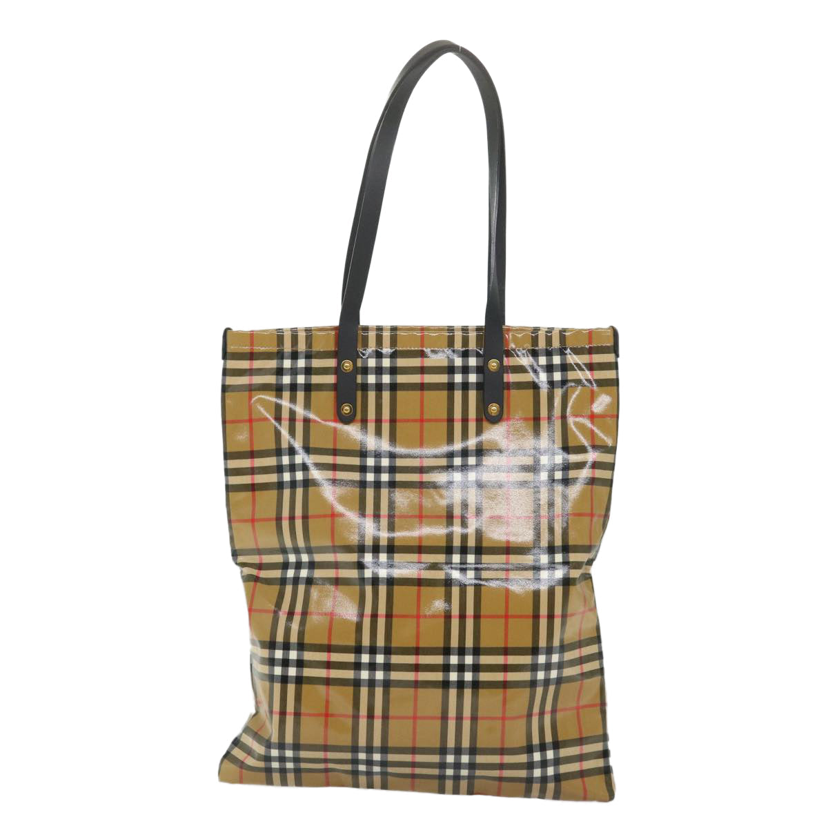 Burberry Nova Coated Canvas Black Tote Bag
