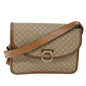 Luxury CELINE Macadam Canvas Shoulder Bag PVC Leather Beige Brown 58083