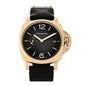 18K Yellow Gold Alligator 42mm Luminor Due Automatic Watch Green PAM01423