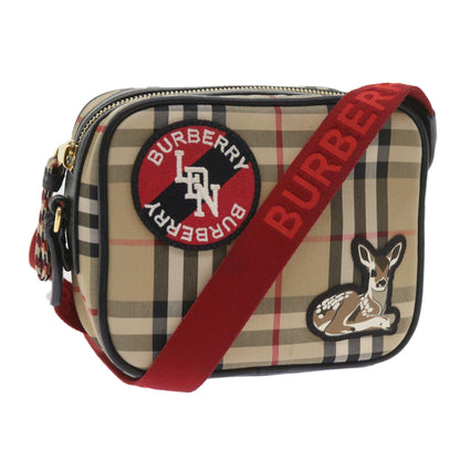 Burberry Nova Auth Canvas Beige Shoulder Bag Style 13