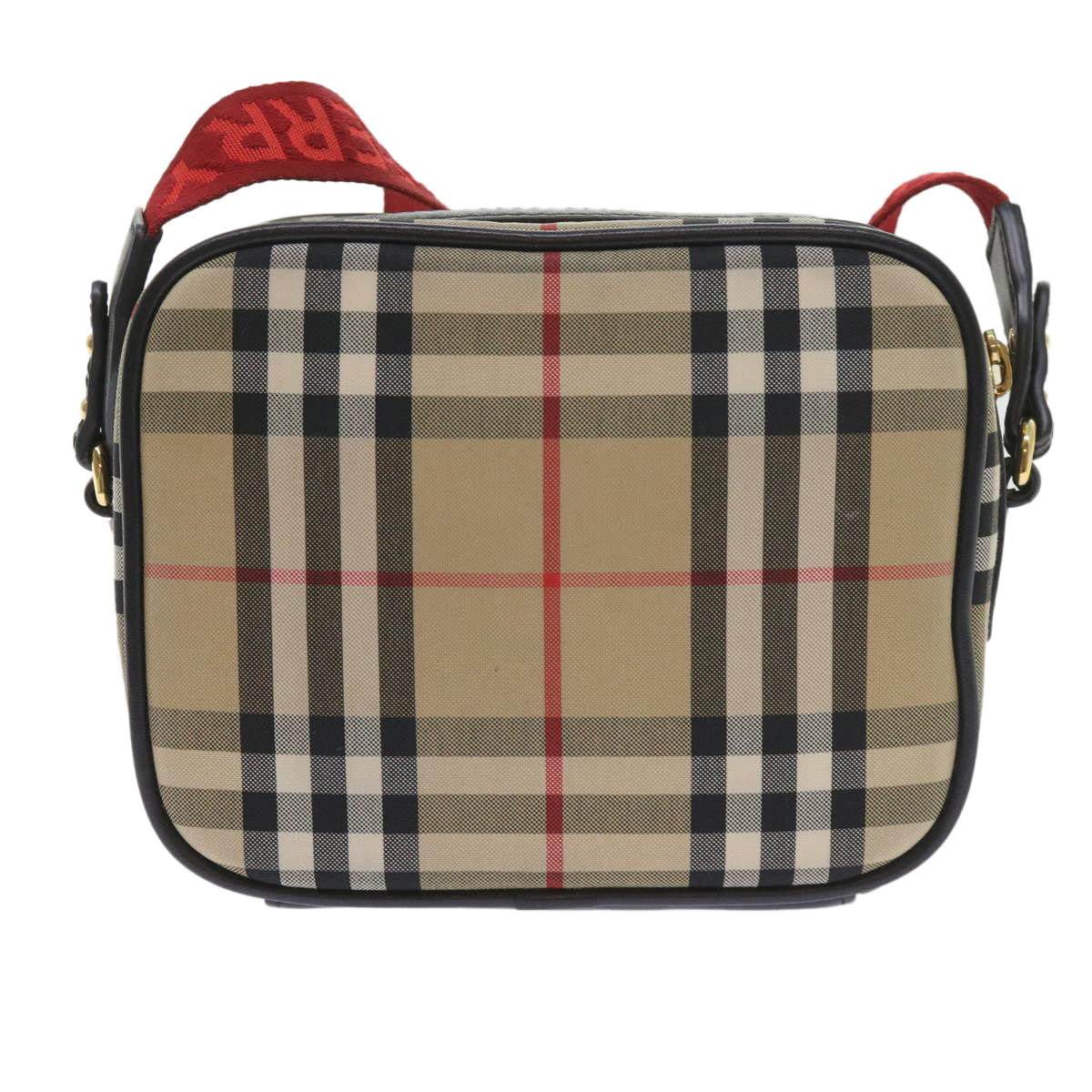 Burberry Nova Auth Canvas Beige Shoulder Bag Style 13