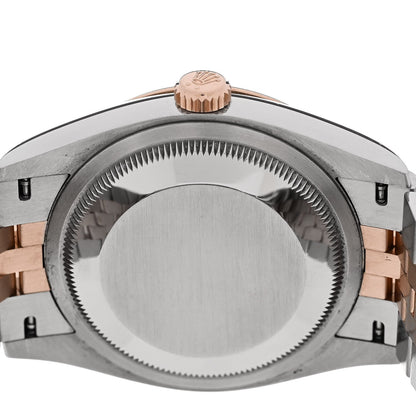 Stainless Steel 18K Everose Gold Diamond 36mm Oyster Perpetual Datejust Watch Chocolate Jubilee 126231