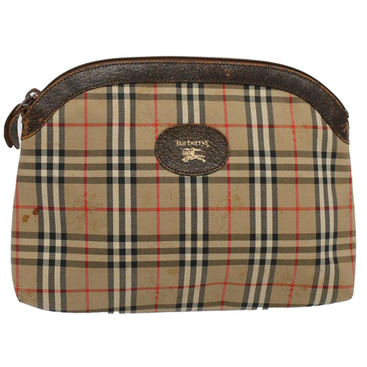 Burberry BURBERRYSs Nova Canvas Beige Clutch Bag Style 10