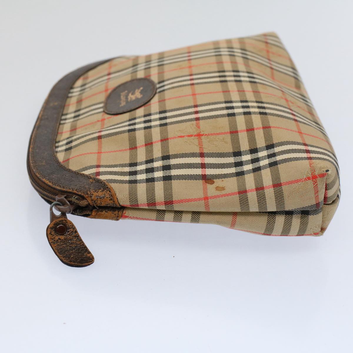 Burberry BURBERRYSs Nova Canvas Beige Clutch Bag Style 10