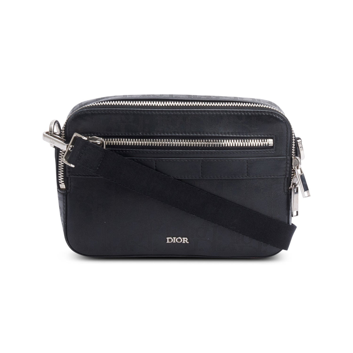 Christian Dior 2021 Black Oblique Galaxy Leather Safari Messenger Bag Rovelle Bags