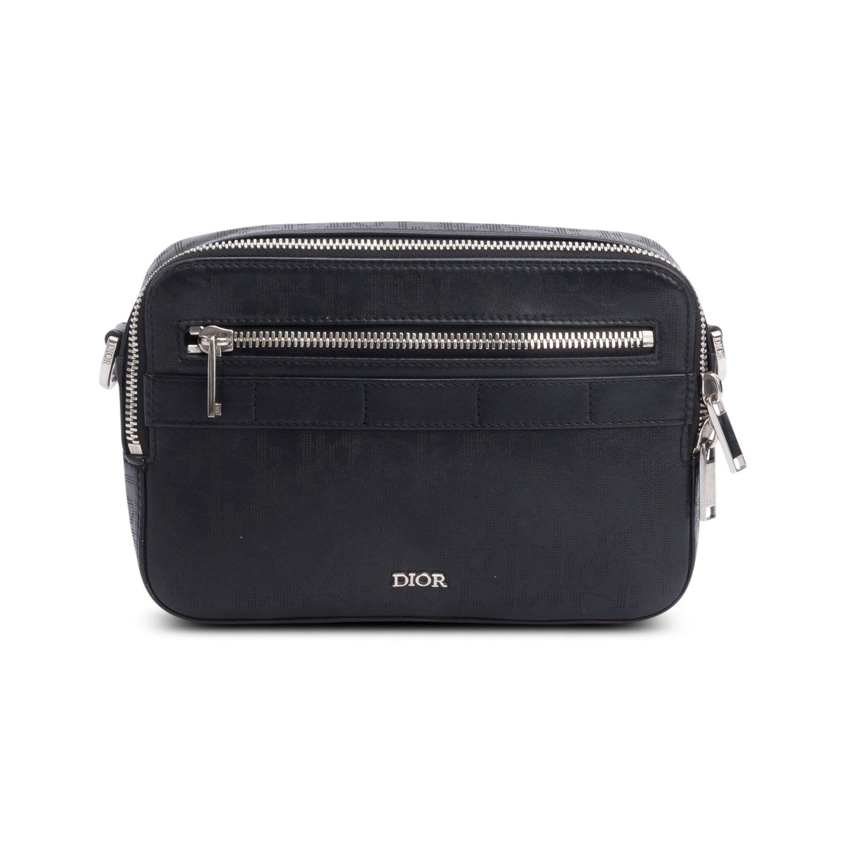 Christian Dior 2021 Black Oblique Galaxy Leather Safari Messenger Bag Rovelle Bags