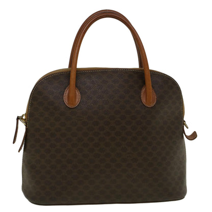 Luxury CELINE Macadam Canvas Hand Bag PVC Leather Brown 59246
