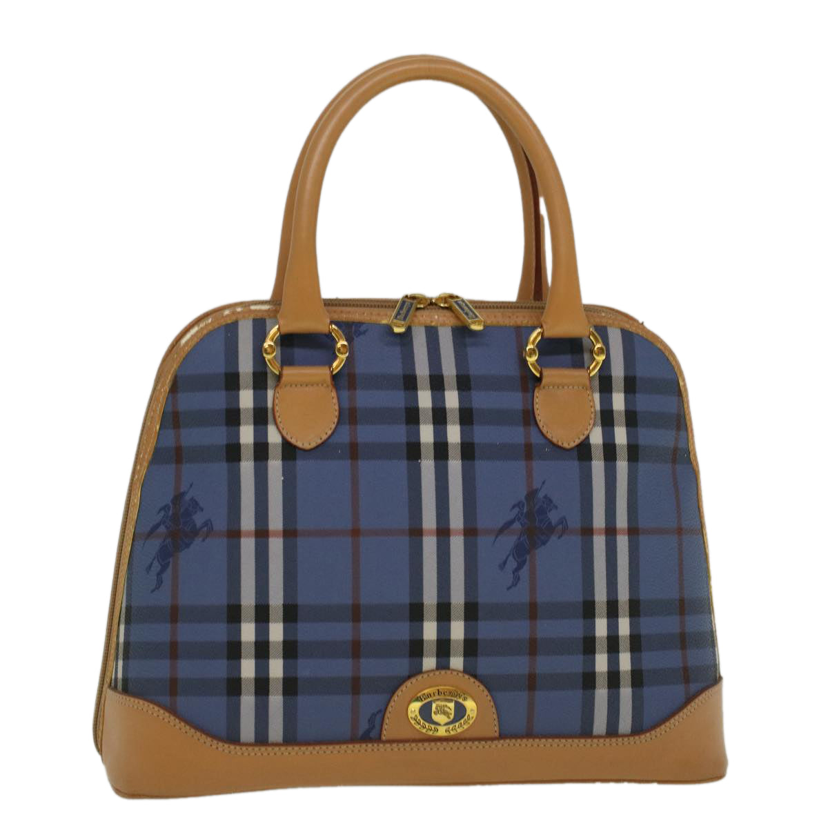 Burberry BURBERRYSs Nova Leather Beige Handbag Style 2