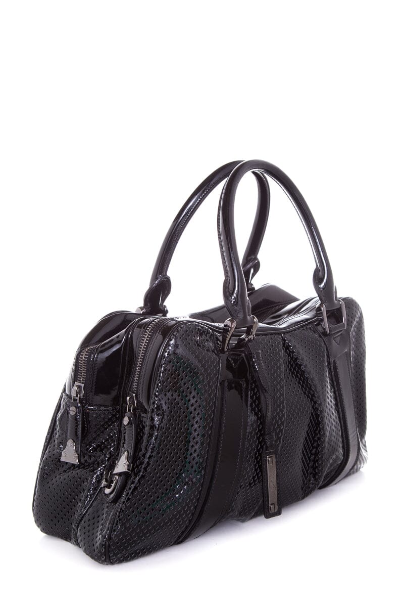 Burberry Brit KNIGHT Patent Black Handbag