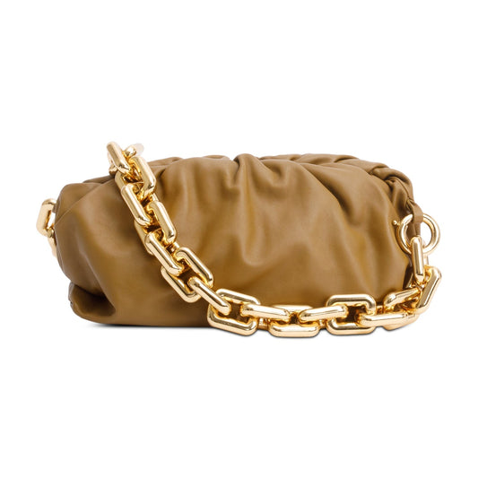 Bottega Veneta Brown Nappa Leather The Chain Pouch